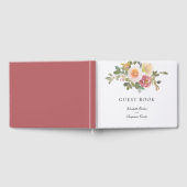 Livre D'or Mariage Rose Dusty Élégant Script Floral Personnal (Complet)
