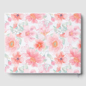 Livre D'or Mariage rose Floral Mason Jar Rustique (Verso)