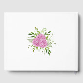 Livre D'or Mariage rose Hydrangea (Verso)