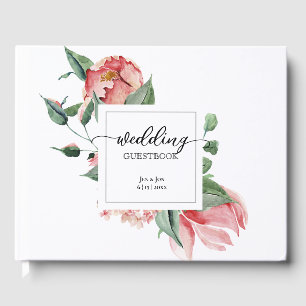 Livre D'or Mariage rose Magnolia