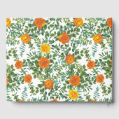 Livre D'or Mariage Rose Orange Élégant Beau (Verso)