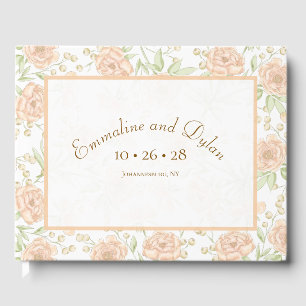 Livre D'or Mariage Rose Pêche