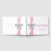Livre d'or Mariage rose Ribbon Diamond Bow (Complet)