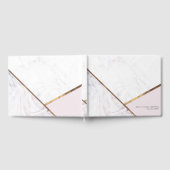 Livre D'or Mariage rose rose en marbre doré (Complet)