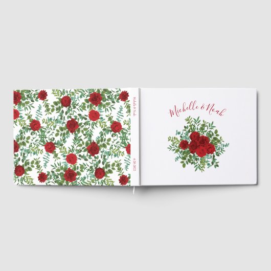 Livre D'or Mariage Rose Rouge (Complet)