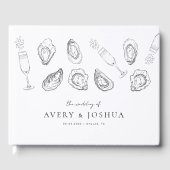 Livre D'or Mariage rôti à la main Champagne & Huîtres (Recto)