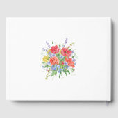 Livre D'or Mariage Rustique Aquarelle Fleurs sauvages (Verso)