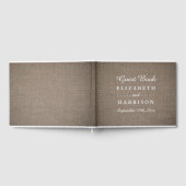 Livre D'or Mariage Rustique Burlap (Complet)