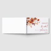 Livre D'or Mariage Rusty Burgundy Brun Floral Fleur (Complet)