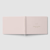 Livre d'or Mariage simple moderne rose beige rose (Complet)
