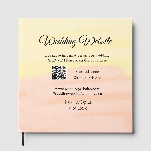 Livre D'or Mariage site web ajouter Q R code scanner ajouter  (Recto)