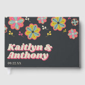 Livre D'or Mariage Super rétro de la puissance 70 (Recto)