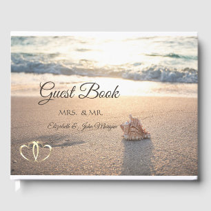 Livre D'or Mariage sur la Plage, Coquillage