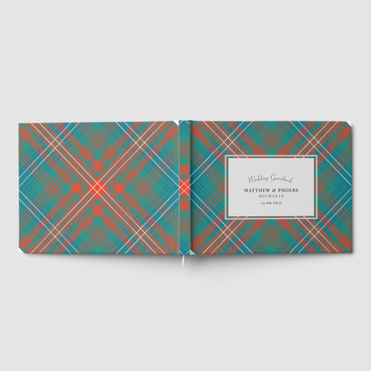Livre D'or Mariage sur mesure Tartan Rustique Wilson Plaid (Complet)