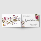 Livre D'or Mariage tendance d'aquarelle Bourgogne (Complet)