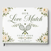 Livre D'or Mariage Tennis (Recto)