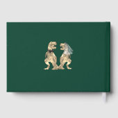 Livre D'or Mariage Thème Dinosaures Vert (Verso)