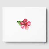 Livre D'or Mariage tropical de l'Hibiscus rouge (Verso)