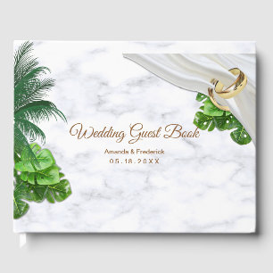 Livre D'or Mariage Tropical Romantique