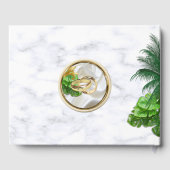 Livre D'or Mariage Tropical Romantique (Verso)