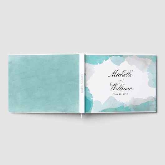 Livre D'or Mariage Turquoise Debonair (Complet)