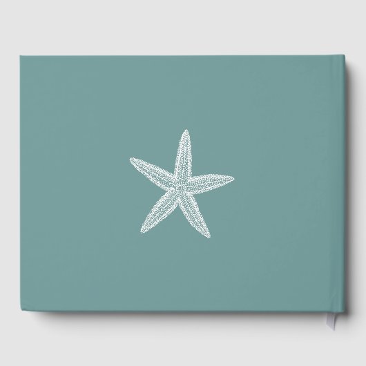 Livre D'or Mariage turquoise Starfish (Verso)