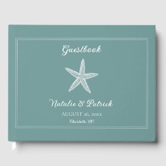 Livre D'or Mariage turquoise Starfish