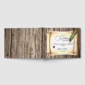 Livre D'or Mariage unique de défilement et de plume (Complet)