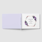 Livre D'or Mariage végétal violet floral (Complet)