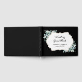 Livre D'or Mariage vert Eucalyptus noir (Complet)
