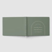 Livre D'or Mariage vert simple Boho Arch Sage (Complet)