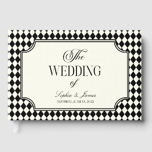 Livre D'or Mariage Vintage Noir Luxe Ancien