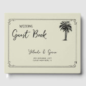 Livre D'or Mariage vintage Palm Tree (Recto)