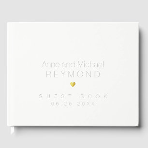 Livre D'or Mariages blancs minimalistes