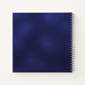 Livre d'or marine bleu bleu flor (Dos)