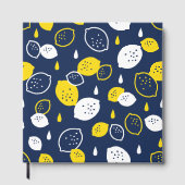 Livre D'or Marine Blue Lemon Art - Refresh Citrus Design (Recto)