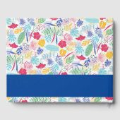 Livre D'or Marine Blue Rose Wild Rain Forest Mariage À feuill (Verso)