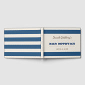 Livre d'or Marine Blue & Silver Bar Mitzvah (Complet)