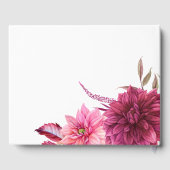 Livre D'or Marsala - Bourgogne et Mariage de automne d'automn (Verso)