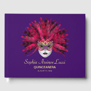 Livre D'or Mascarade colorée Quinceañera