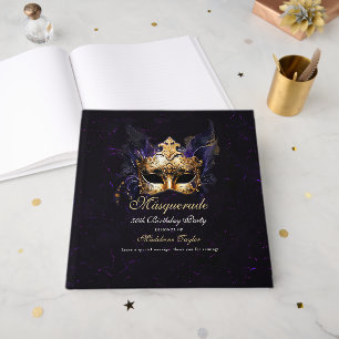 Livre D'or Masque de Mascarade Or Violet Dramatique 50e Anniv