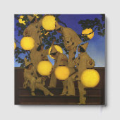Livre D'or Maxfield Parrish Les Porteuses de Lanternes 1908 V (Verso)
