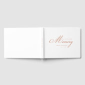 Livre D'or Mémoire "En mémoire d'amour" Blanc (Complet)