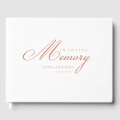 Livre D'or Mémoire "En mémoire d'amour" Blanc (Recto)