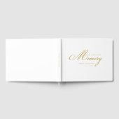 Livre D'or Mémoire "En mémoire d'amour" Blanc (Complet)