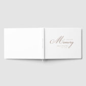 Livre D'or Mémoire "En mémoire d'amour" Blanc (Complet)