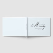 Livre D'or Mémoire "En mémoire d'amour" Bleu clair (Complet)