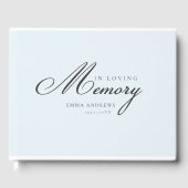 Livre D'or Mémoire "En mémoire d'amour" Bleu clair (Recto)