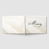 Livre D'or Mémoire "En mémoire d'amour" Marbre, Beige (Complet)