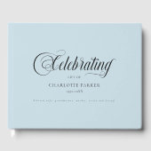 Livre D'or Mémorial "Célébrant la vie de"  Blue (Recto)